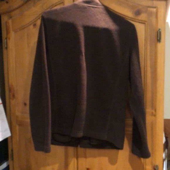 Carroll Reed, Brown fleece jacket with zipper and pockets - Picture 2 of 7